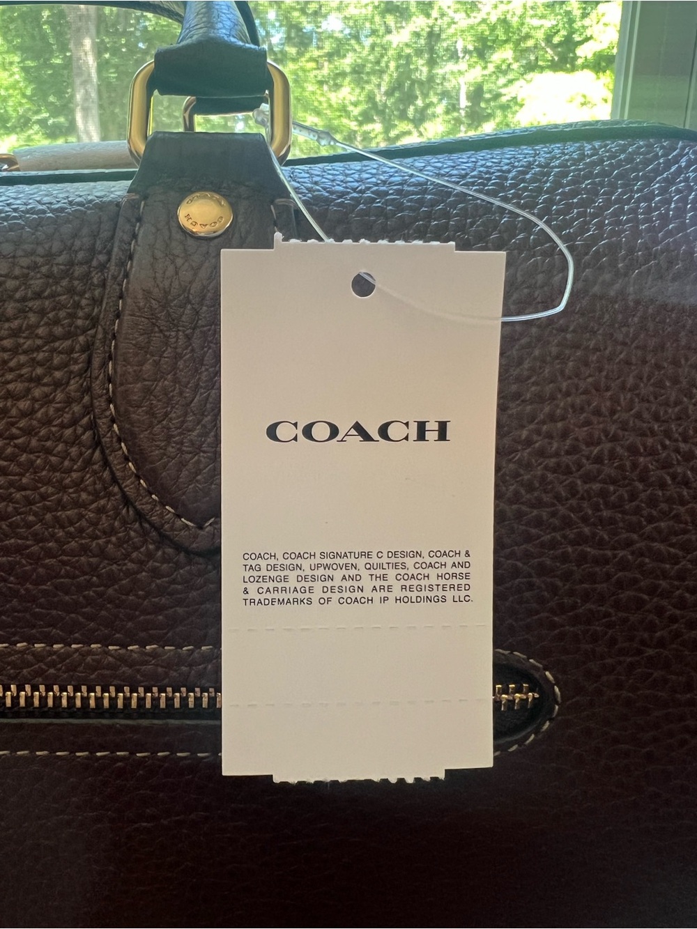 Coach Large Rowan in Maple with Gold Hardware - Picture 9 of 9